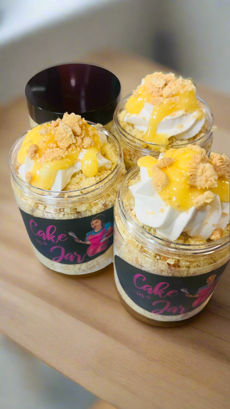 Lemon Drop Cake Jar